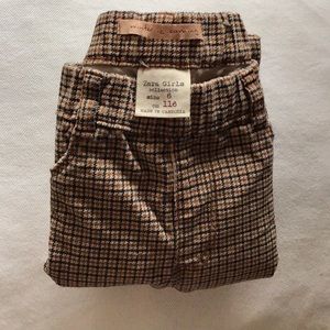 Zara, soft twill plaid pant/legging